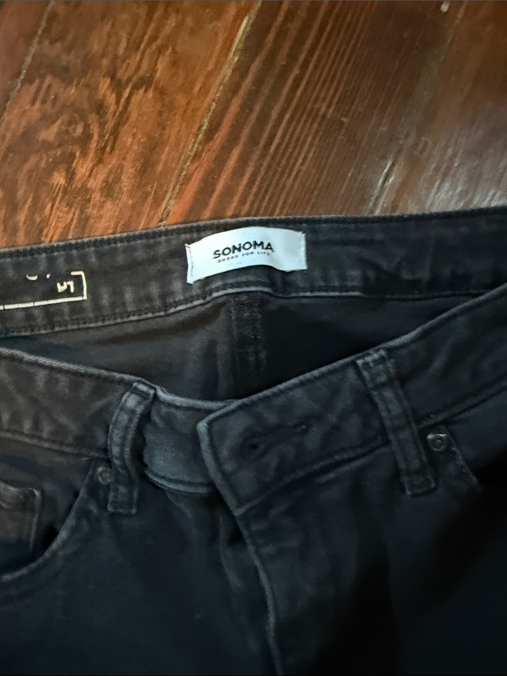 Sonoma Black Straight-Leg Women's Jeans - Picture 2 of 3